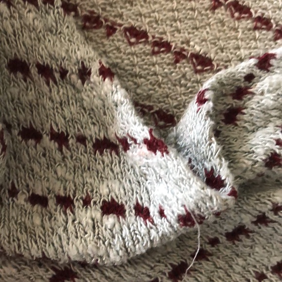 Free People Green Striped Drape Back Sweater  Open Back Hacci Top - Picture 12 of 15